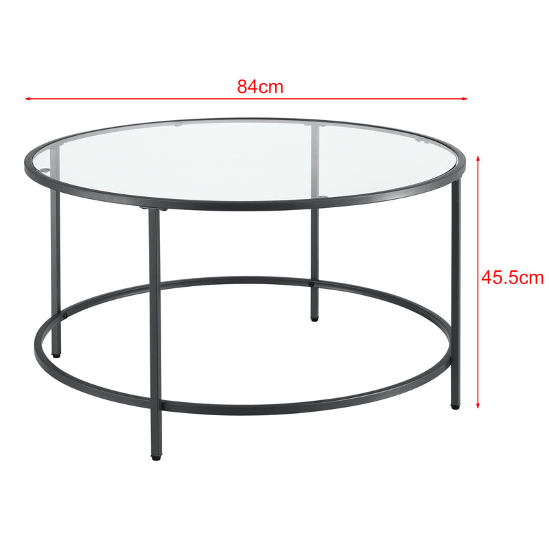 Szkic wymiarowy Stolik kawowy Kouvola stalowa rama 84 x 455 cm w różnych kolorach kolory en.casa