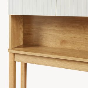 Szafka toaletowa Ferrersp 160x63x20 cm dąb/kolory piasku [en.casa]