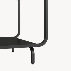 Stolik kawowy Færder 115x50x45 cm stal czarna [en.casa]