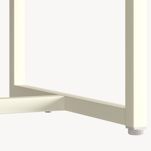 Sideboard Viitasaari 120x40x80 cm stal kremowobiały [en.casa]