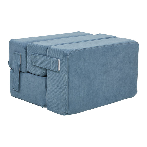 Schody dla zwierząt Joelerhatra 4-częściowe 45x50x45 cm Cord Blue [en.casa]
