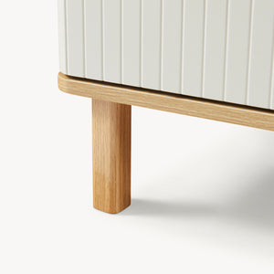 Komoda Ferrersp z 3 szufladami 70x60x40 cm dąb/kolory piasku [en.casa]