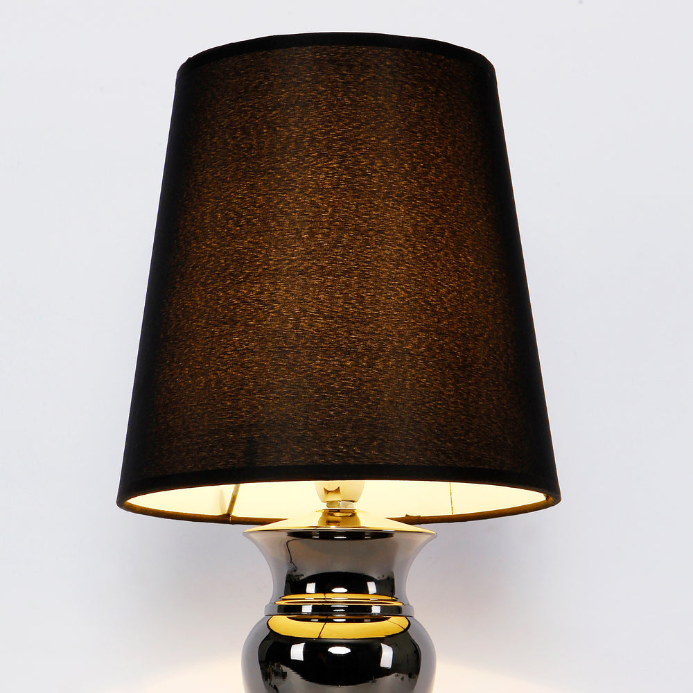 Nowoczesna lampa stołowa H:48cm czarna lampa stołowa lampa oświetlenie [Lux.Pro] - premiumXL