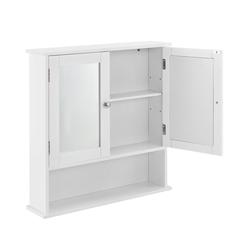 Szafka łazienkowa Locust 58x56x13 cm biała [en.casa] - premiumXL