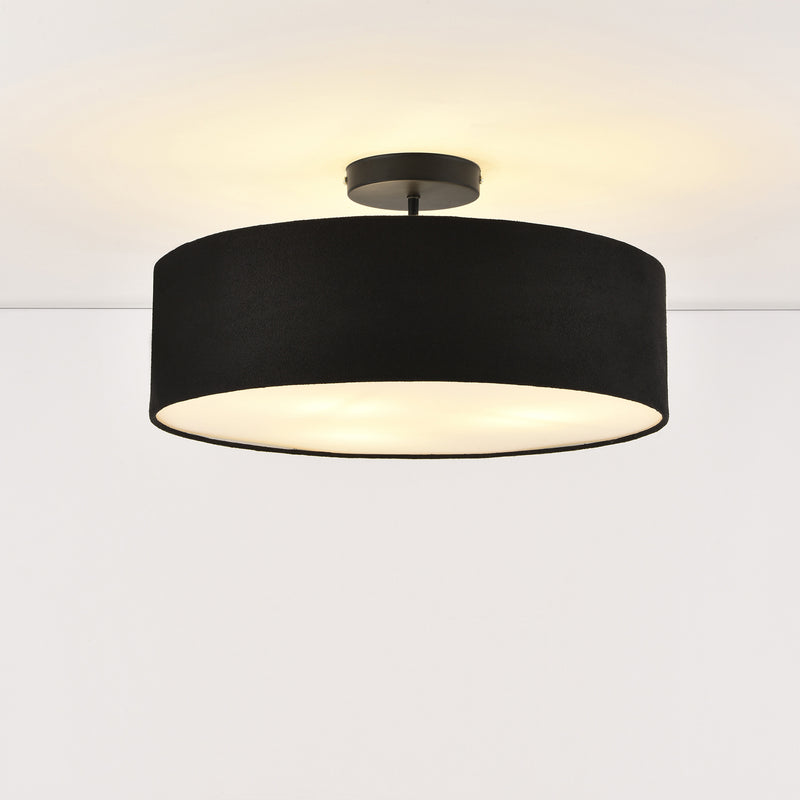 Szkic wymiarowy Lampa sufitowa Missouri 3xE27 czarna lux.pro