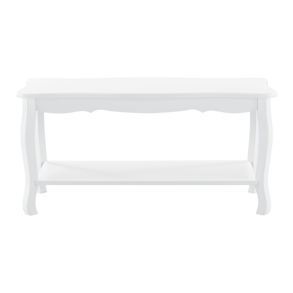 Stolik kawowy Pearl 88x40x42 cm styl shabby chic biały en.casa - premiumXL
