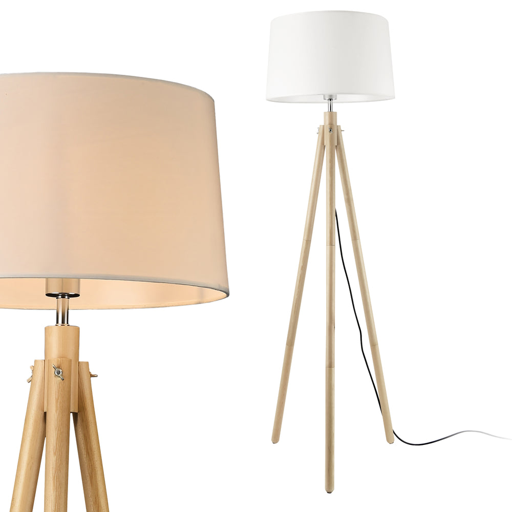 Lampa stojąca Tomar 153 cm 1xE27 Max. 60W Biały lux.pro - premiumXL