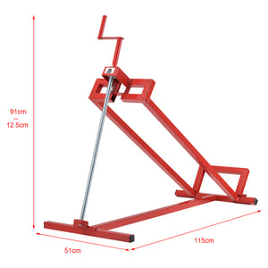 Podnośnik do traktorka Max 300 kg stalowy czerwony pro.tec
