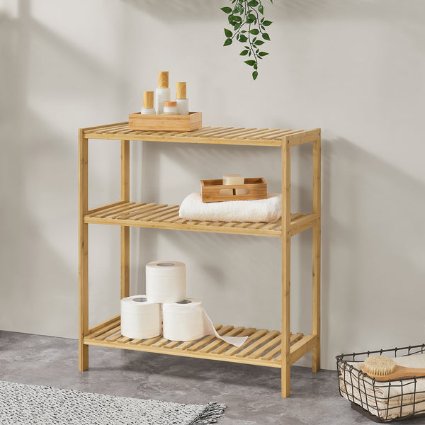 Bambusowa półka stojąca Nyköping 58 x 26 x 66 cm [en.casa]