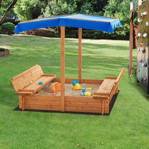 Piaskownica Kellenhusen z dachem 120x120x120cm [en.casa]