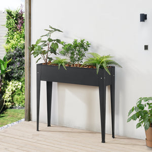 Łóżko podwyższone Lelystad 98x25x82cm stal antracyt [en.casa]