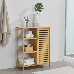 Szafka łazienkowa Vetlanda bambus 87x66x33 cm [en.casa]
