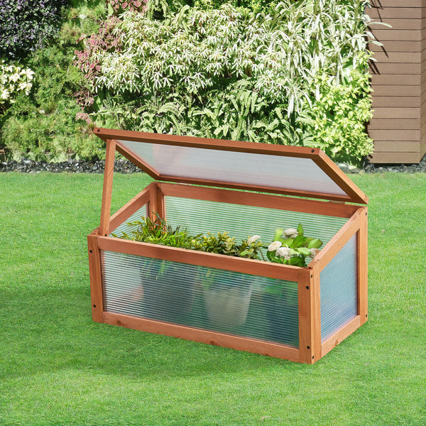Zimna rama Laarbeek 60 x 30 cm drewno sosnowe [casa.pro]