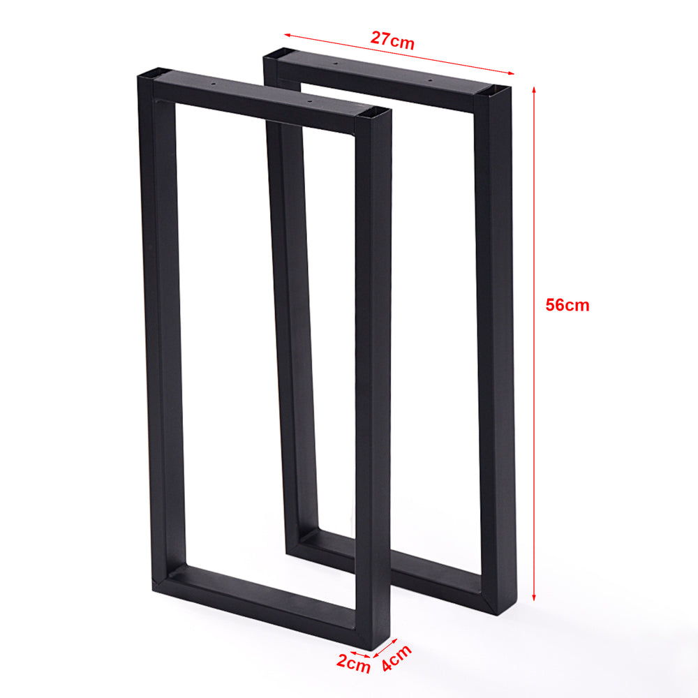 Stelaż stołu Møldrup 56x27cm czarny [en.casa] - premiumXL