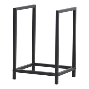 Torsås 40x30x50cm czarny stalowy stojak na drewno opałowe [en.casa]
