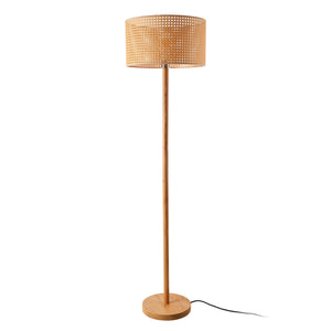 Lampa podłogowa Rochdale E27 żółto-brązowa [lux.pro]