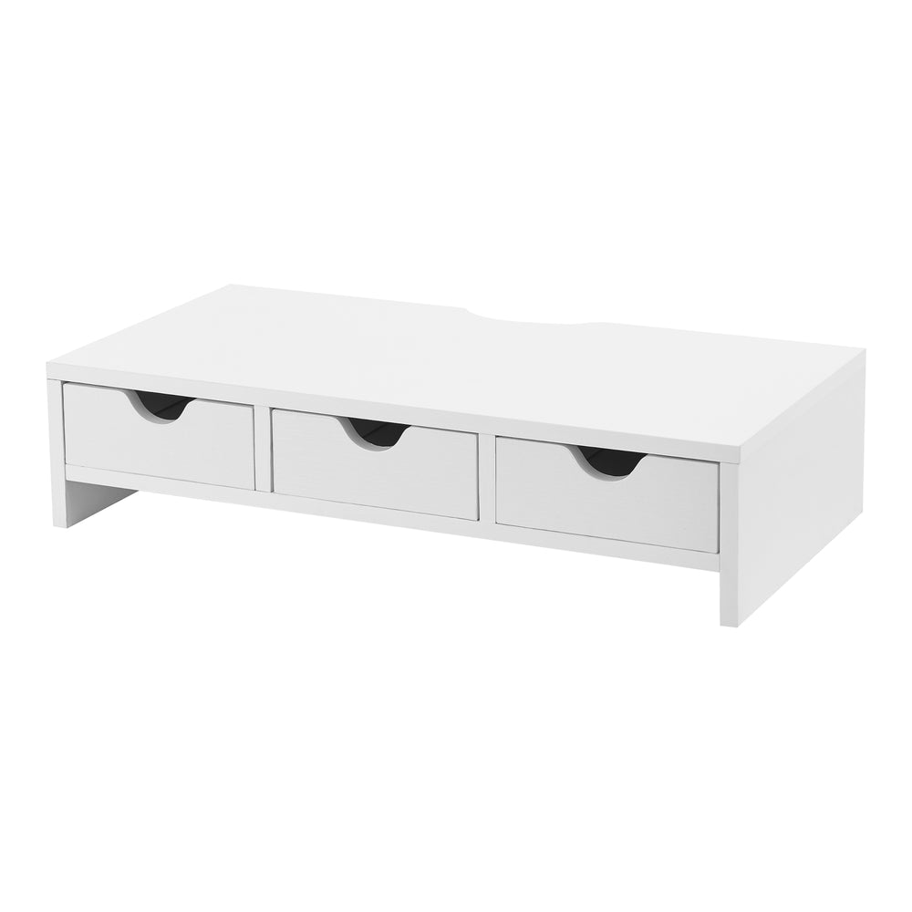 Stojak na monitor Ruovesi 12x51x25cm biały [en.casa] - premiumXL