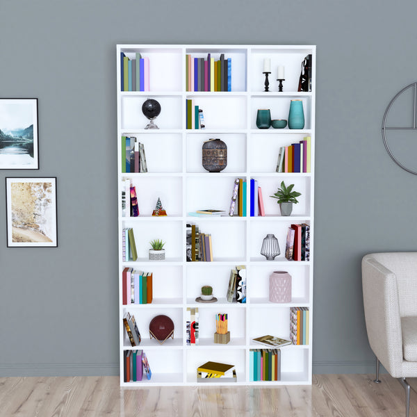 Askvoll regał 178x102x16cm biały [en.casa]