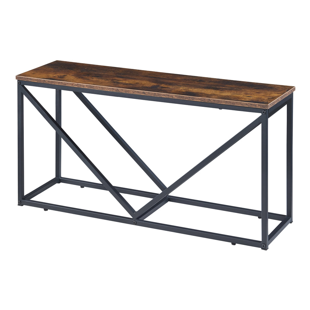 Regał na drewno kominkowe Vaasa z siedziskiem 100x30x50cm [en.casa] - premiumXL