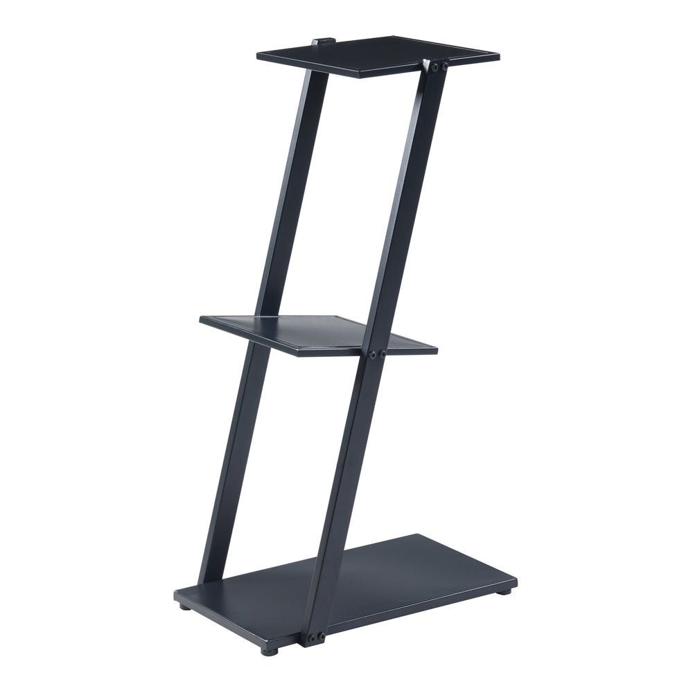 Regał stojący Rollag 72x40x25cm z metalu czarny [en.casa] - premiumXL