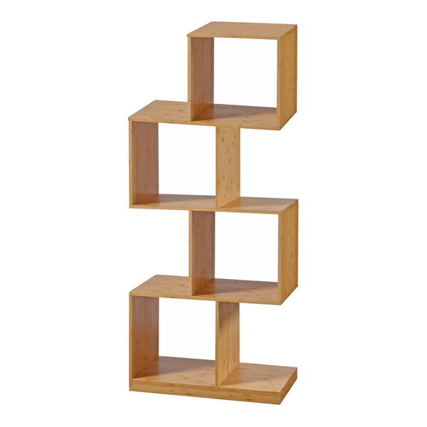 Półka na książki Gullspång bambus 130x55x30cm natura [en.casa]