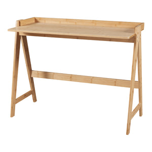 Biurko bambusowe Härryda 107x47x81 cm naturalne [en.casa]