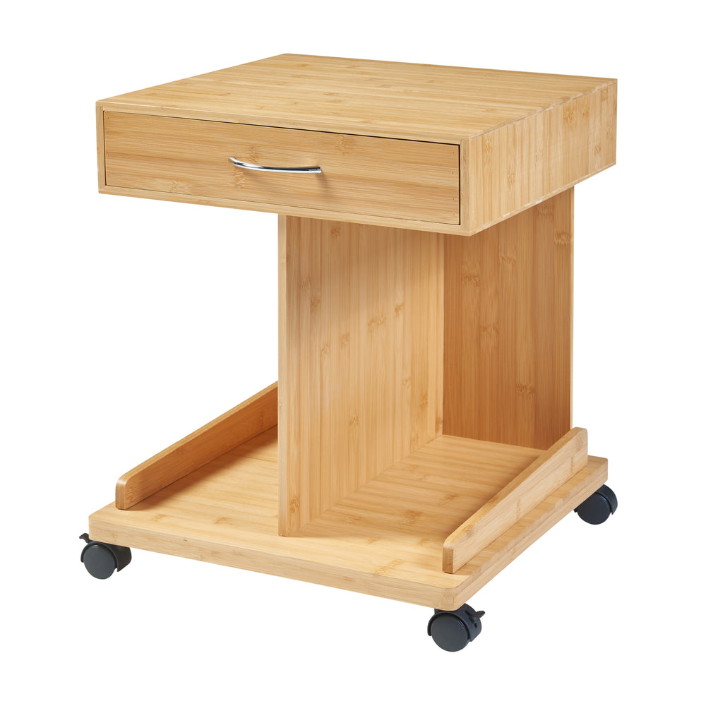 Stolik na kółkach Jokkmokk 56,5x43x43 cm bambus [en.casa] - premiumXL