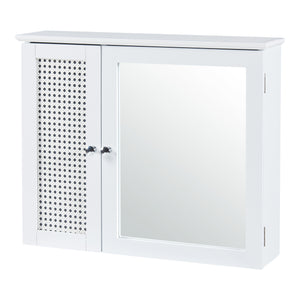Karlsøy szafka z lustrem 50x60x15cm biała [en.casa]
