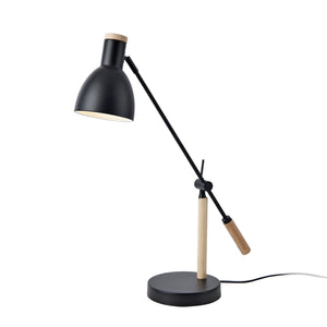 Lampa stołowa Watford czarny / kolory drewna [lux.pro]
