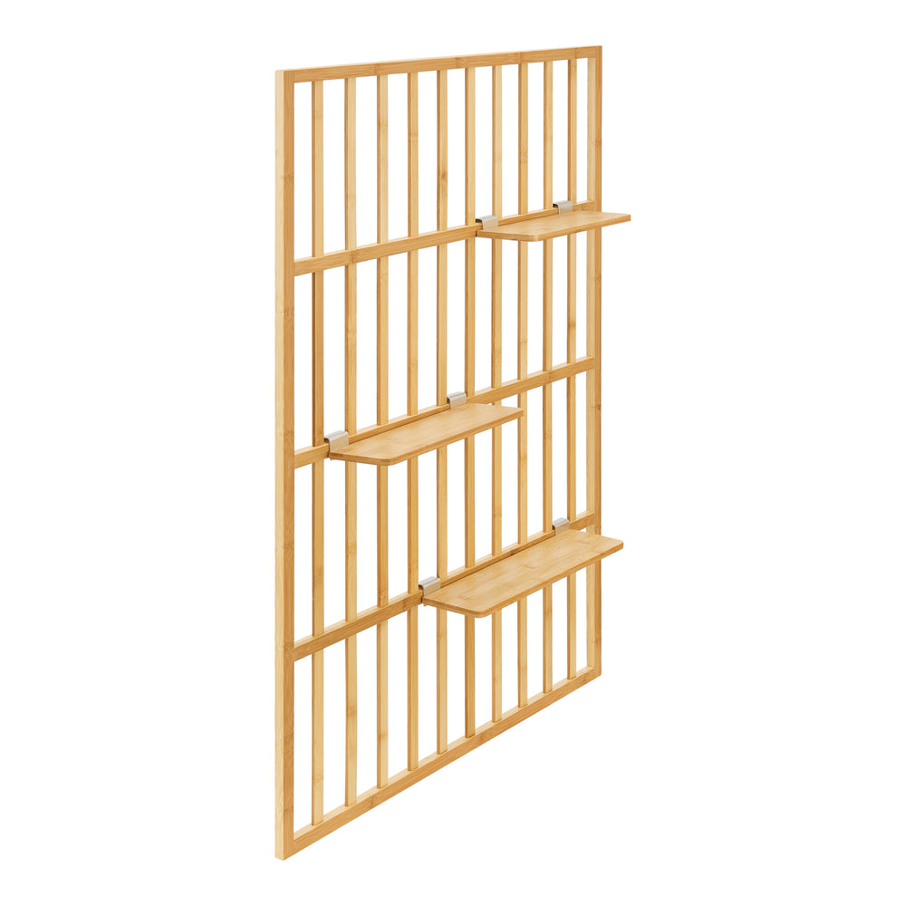 Półka ścienna Røst 120x80x13cm bambus [en.casa] - premiumXL