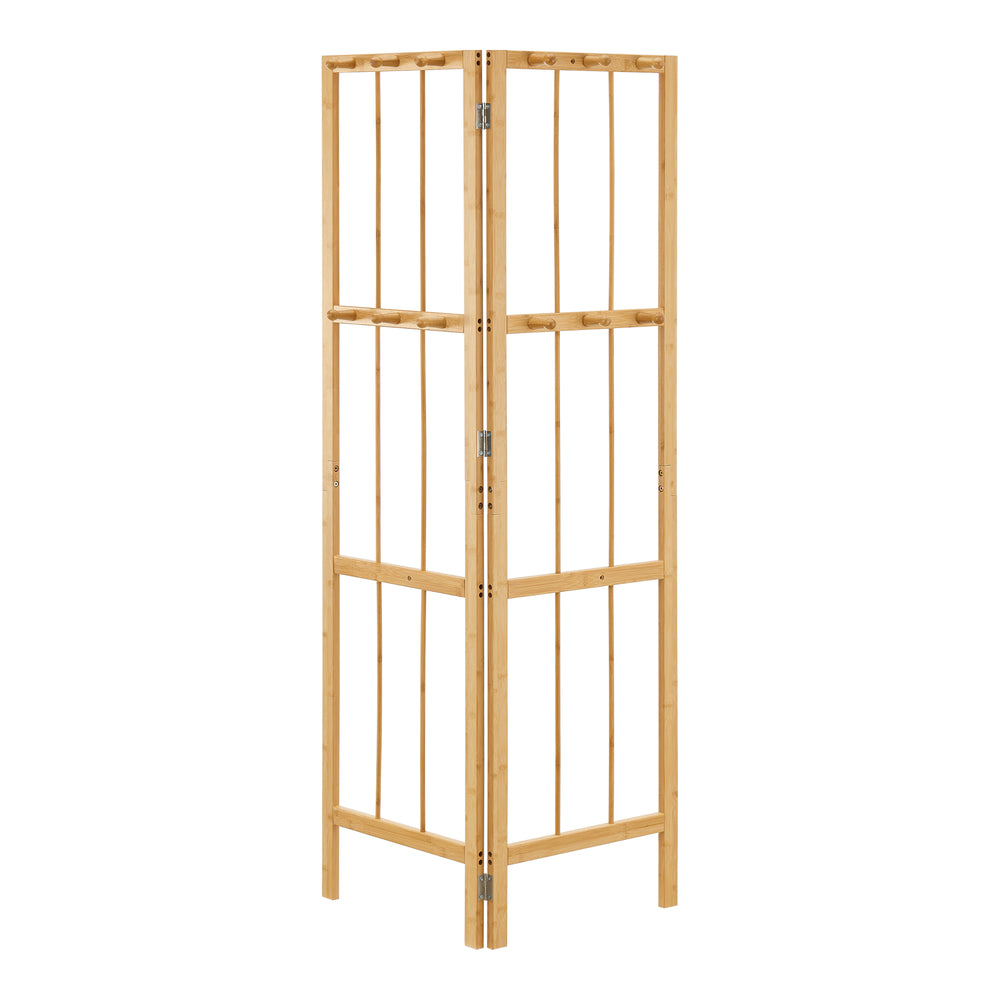 Narożny wieszak Hyllestad 165,5x92x8cm bambus [en.casa] - premiumXL