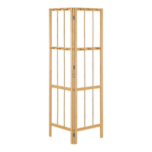 Narożna garderoba Hyllestad 165,5x92x8cm bambus [en.casa]