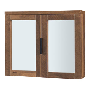 Szafka z lustrem Namsskogan 50x60x15cm orzechowy wygląd [en.casa]