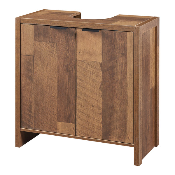 Szafka pod umywalkę Namsskogan 60x60x30cm w dekorze orzecha włoskiego [en.casa]