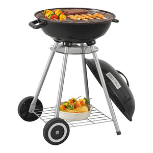 Apricena grill okrągły 80x49x47cm czarny [casa.pro]