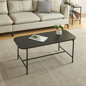 Stolik kawowy Samnanger 110x50x45cm czarny [en.casa]
