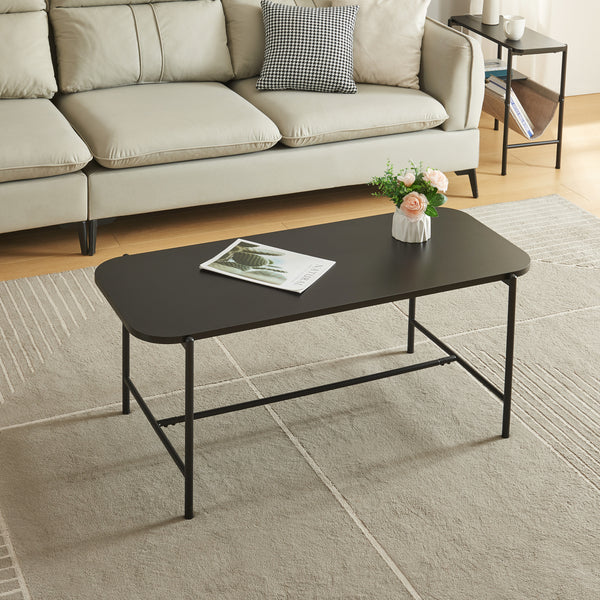 Stolik kawowy Samnanger 110x50x45cm czarny [en.casa]