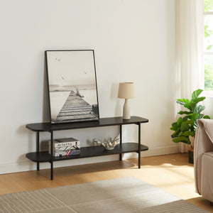 Stolik pod telewizor Samnanger 120x40x45 cm czarny [en.casa]