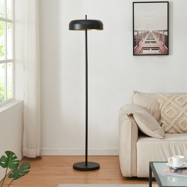 Lampa podłogowa Barton 2-light metal 159 cm czarna [lux.pro]