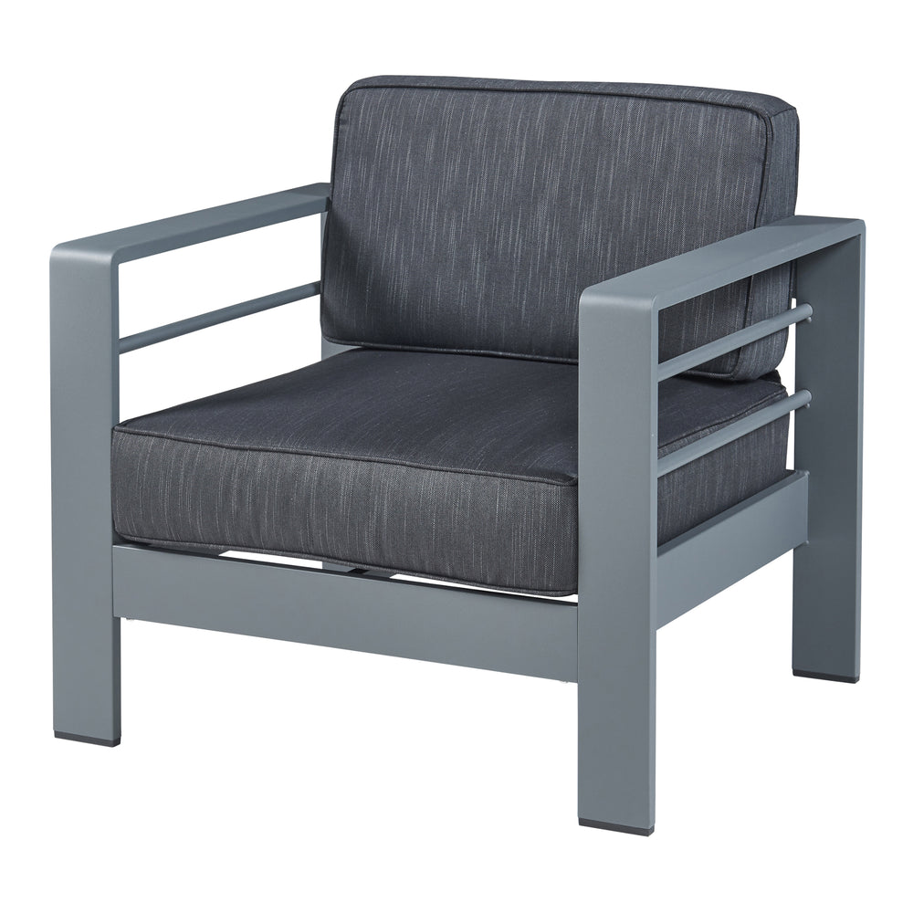 Outdoor - fotel Avise aluminium ciemnoszary [casa.pro] - premiumXL