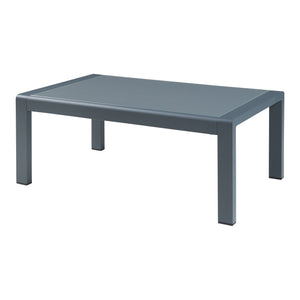 Stolik kawowy na zewnątrz Avise Aluminium Szkło Antracyt [casa.pro]