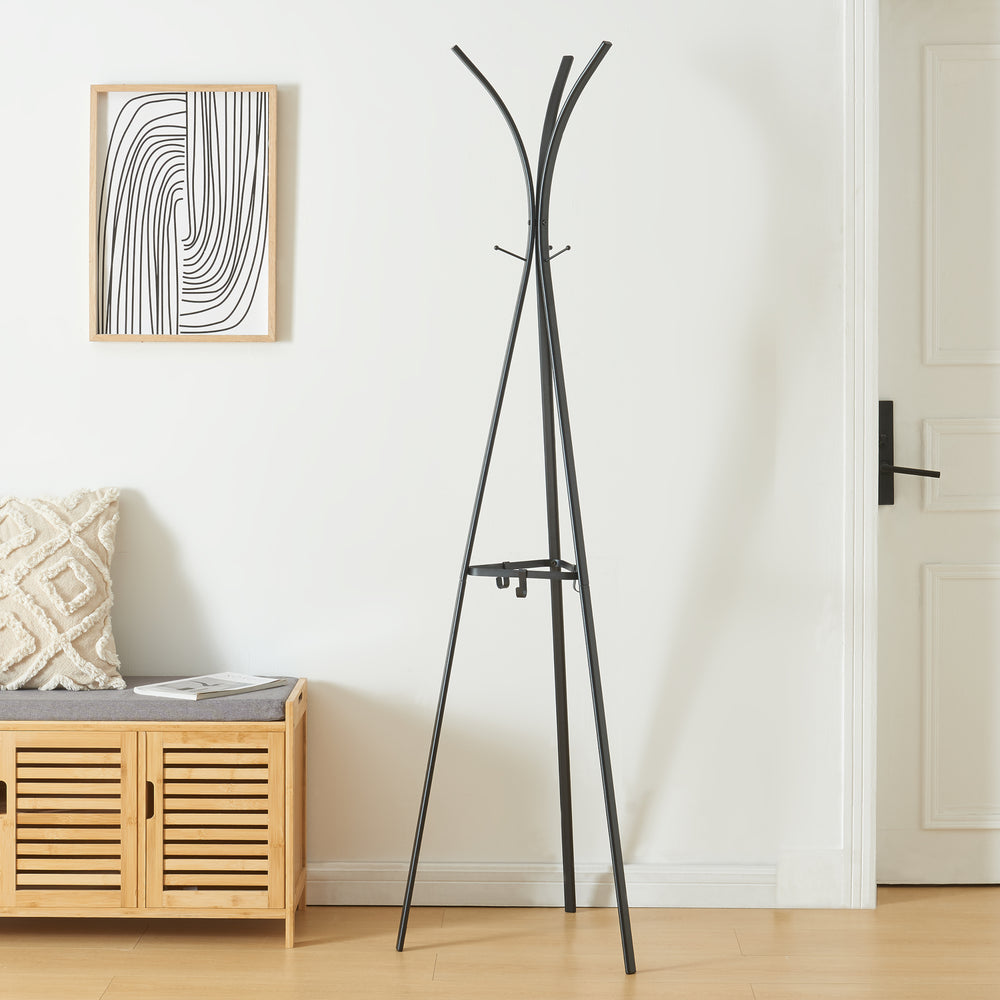 Wieszak na ubrania Vevelstad 181x52,5x52,5 cm stal [en.casa] - premiumXL