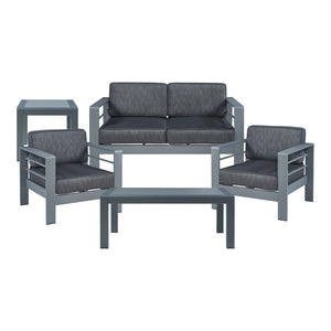 Avise 5-częściowy aluminiowy zestaw mebli ogrodowych [casa.pro]