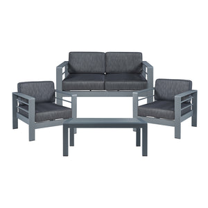 Avise 4-częściowy aluminiowy zestaw mebli ogrodowych [casa.pro]