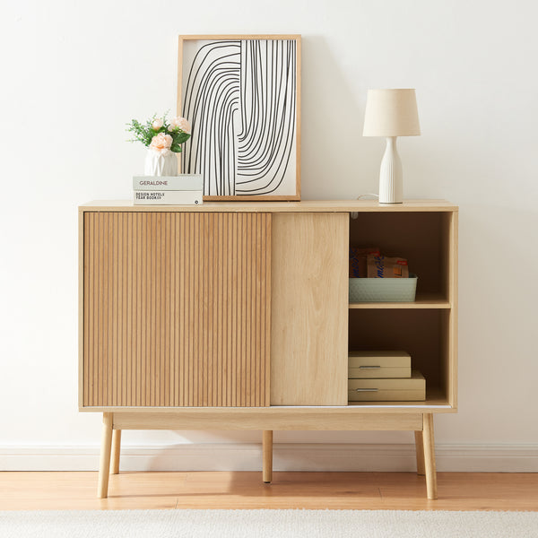 Kredens Landskrona 115x40x90 cm dąb [en.casa]