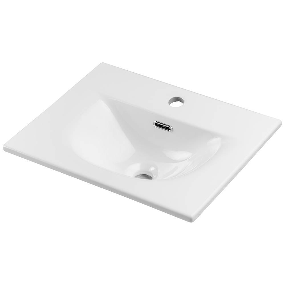 Umywalka Skelbolu 50x57x39 cm LED - lustro dąb [en.casa] - premiumXL