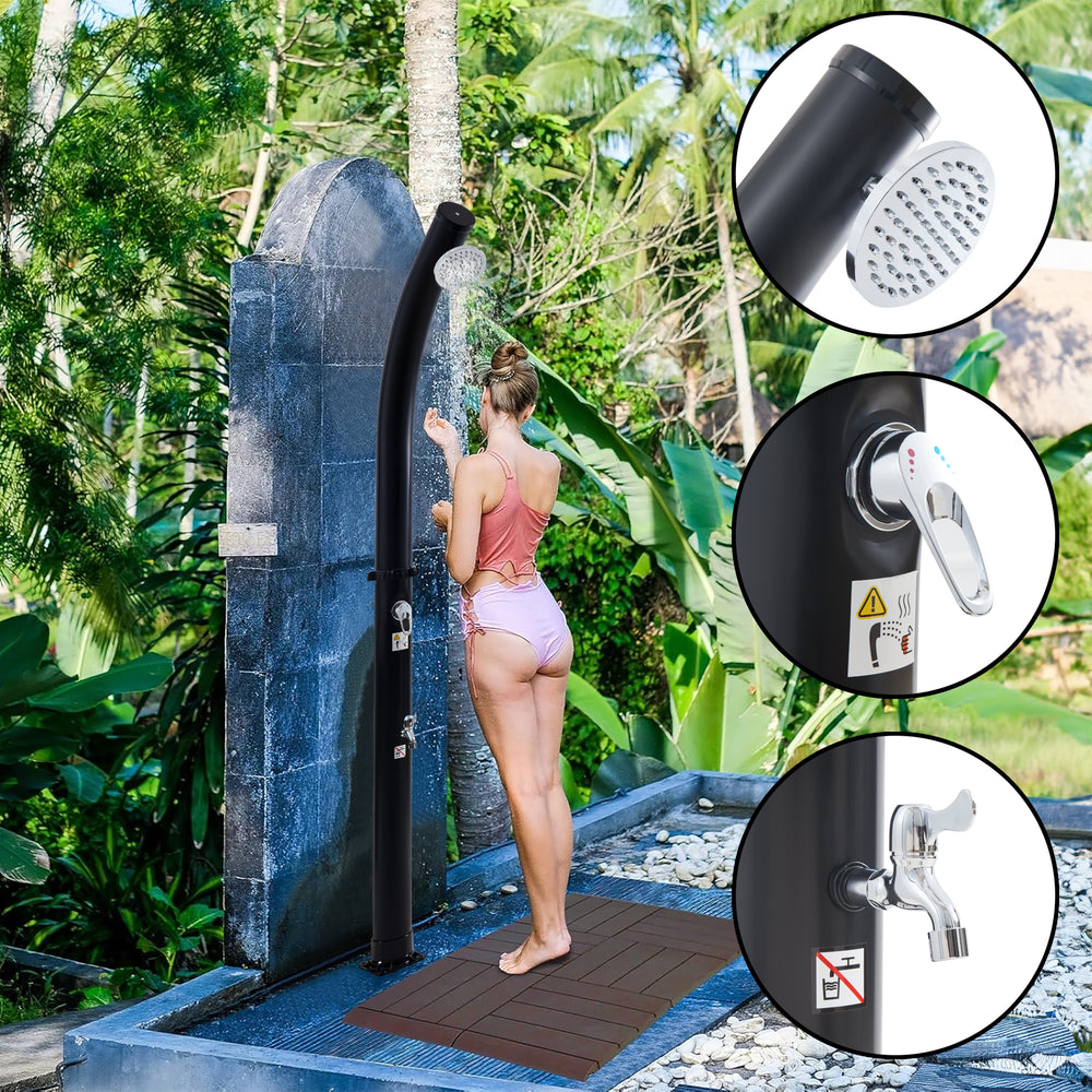 Prysznic solarny Kebomi 216 cm 18 L [casa.pro]