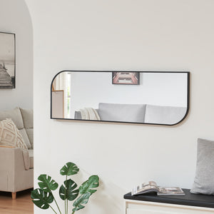 Lustro ścienne Tarvindak 120x40 cm czarne [en.casa]