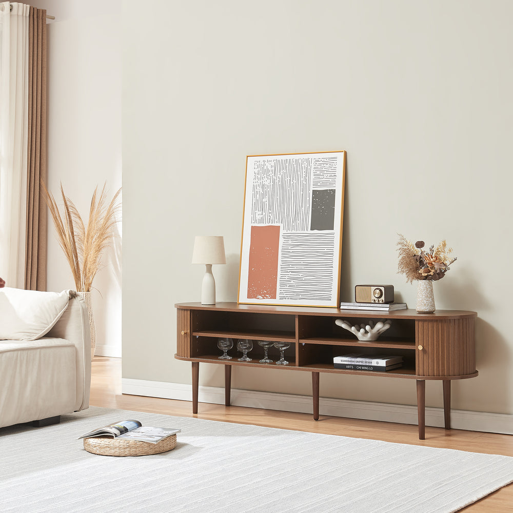Szafka pod telewizor Mapia 166x40x55 cm orzech [en.casa]