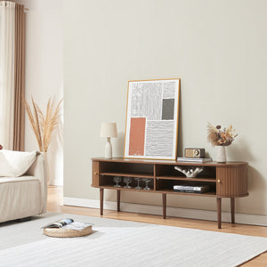 Szafka pod telewizor Mapia 166x40x55 cm orzech [en.casa]